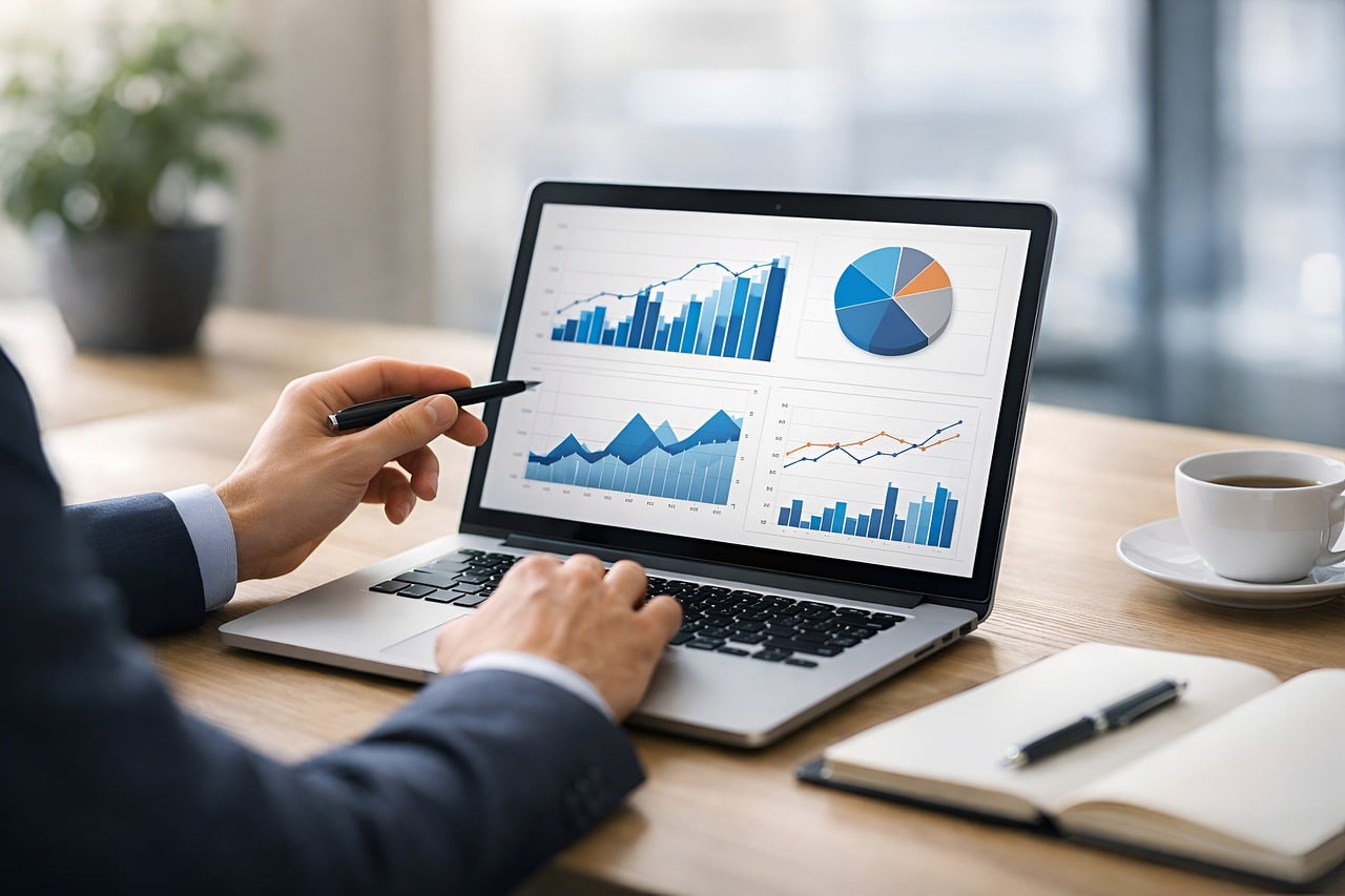 Dasbor analitik pemasaran digital